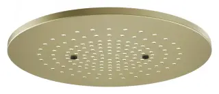 Накладная панель Gessi Afilo, хромотерапия, функция тропический дождь, внешняя часть, Ø350 мм, цвет brushed brass PVD