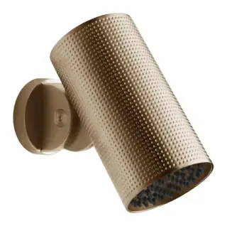 Верхний душ Gessi Spotwater316, поворотный, с шарниром, с функцией тропический ливень, Н-162 мм, цвет Warm Bronze Brushed PVD