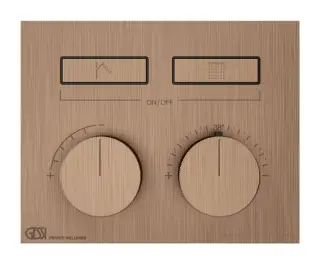 Термостат Gessi HI-FI, до 2-х функций одновременно, встраиваемый, цвет Copper Brushed PVD