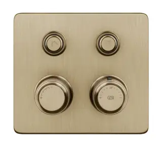 Термостат Gessi HI-FI, до 2-х функций одновременно, встраиваемый, цвет Warm Bronze Br. PVD