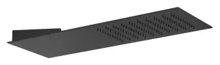 Верхний душ Gessi TreMillimetri Quadro 200, для настенного крепления, цвет Matte Black
