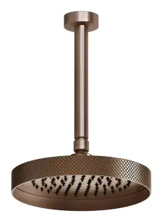 Верхний душ Gessi Anello, Ø218 мм, потолочный, шарнирный, цвет Copper Brushed PVD