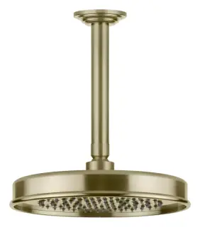 Верхний душ Gessi Venti20, 230 мм, потолочный, поворотный с шарниром, цвет Brushed Brass PVD