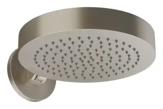 Верхний душ Gessi Tondo, настенный, поворотный, с защитой от известкового налёта, цвет Finox Brushed Nickel