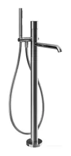 Cмеситель для ванны Gessi Habito, напольный, встраиваемый, с ручным душем, цвет Chrome