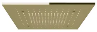 Накладная панель Gessi Afilo, функция тропический ливень, внешняя часть, 500x500 мм, цвет brass PVD