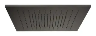 Накладная панель Gessi Afilo, функция тропический ливень, внешняя часть, 500x500 мм, цвет Black Metal Brushed PVD