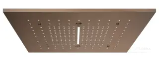 Накладная душевая панель Gessi 500х500 мм для многофункциональной душевой системы, цвет Copper Brushed PVD