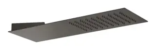 Верхний душ Gessi Tremillimetri Quadro 200, для настенного крепления, L-550 мм, цвет Black Metal Brushed PVD