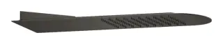 Верхний душ Gessi Tremillimetri Tondo 200, для настенного крепления, L-620 мм, цвет Black Metal Brushed PVD