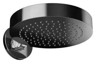 Верхний душ Gessi Tondo, поворотный, Ø320 мм, с защитой от известкового налёта, Н-331 мм, цвет Black Metal PVD