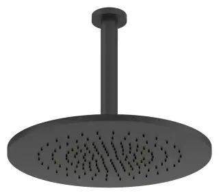 Верхний душ Gessi316, Ø355 мм, шарнирный для потолочного крепления, цвет Matte Black