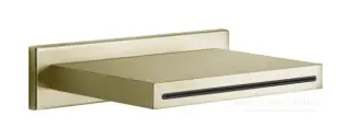 Излив Gessi Cascata, 236х57 мм, каскадный, для смесителя удаленного управления, цвет Brass Brushed PVD