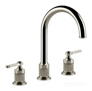 Cмеситель для раковины Gessi Venti20, с зонтичным изливом, донный клапан, цвет Nickel PVD