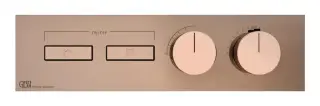 Термостат Gessi HI-FI, до 2-х функций одновременно, встраиваемый, внешняя часть, цвет Copper PVD