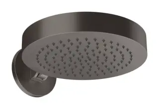 Верхний душ Gessi Origini, Ø320 мм, настенный, поворотный, цвет Black Metal Brushed PVD