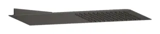 Верхний душ Gessi Tremillimetri Quadro 300, для настенного крепления, L-550 мм, цвет Black Metal Brushed PVD