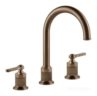 Cмеситель для раковины Gessi Venti20, с зонтичным изливом, донный клапан, цвет Copper Brushed PVD
