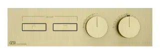 Термостат Gessi HI-FI, до 2-х функций одновременно, встраиваемый, цвет Brass Brushed PVD