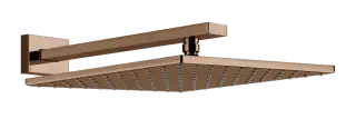 Верхний душ Gessi Rettangolo, настенный, 300x300 мм, цвет Copper PVD