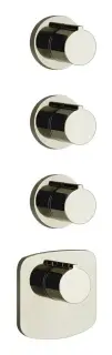 Термостат Gessi, встраиваемый, настенный, высокой производительности, с 3 независимыми выходами, внешние части, цвет Nickel PVD