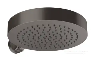 Верхний душ Gessi Origini с регулируемым углом наклона, для стойки арт. 63209 и арт. 63210, цвет Black Metal Brushed PVD