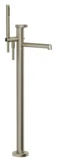 Cмеситель для ванны Gessi Anello, напольный, с душевой лейкой, встраиваемый, цвет Finox Brushed Nickel