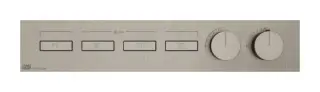 Термостат Gessi HI-FI, до 4-х функций одновременно, встраиваемый, 535хh100х47 мм, цвет Finox Brushed Nickel
