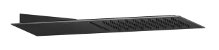 Многофункциональный душ Gessi Tremillimetri Quadro 200, для 2-х позиционного переключателя (не входит в комплект), настенный, с функциями дождь/водопад, цвет Black Metal PVD