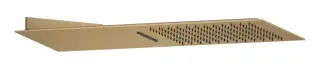 Верхний душ Gessi Tremillimetri Quadro 300, тропический ливень, водопад, настенный, цвет Warm Bronze Brushed PVD