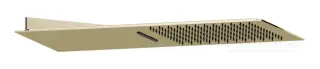 Верхний душ Gessi Tremillimetri, настенный, тропический ливень, водопад, цвет Brass PVD