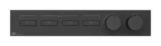 Термостат Gessi HI-FI, до 4-х функций одновременно, встраиваемый, цвет Black Metal Brushed PVD