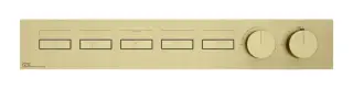 Термостат Gessi HI-FI, до 5-и функций одновременно, встраиваемый, цвет Brass Brushed PVD
