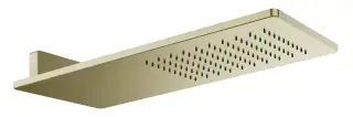 Верхний душ Gessi Rilievo, для настенного крепления, Н-82 мм, цвет Brushed Brass PVD