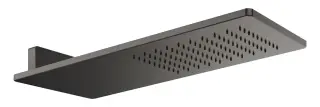 Верхний душ Gessi Rilievo, для настенного крепления, Н-82 мм, цвет Black Metal Brushed PVD
