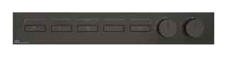 Термостат Gessi HI-FI, до 5-и функций одновременно, встраиваемый, цвет Black Metal Brushed PVD