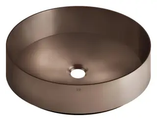 Раковина Gessi, накладная, без перелива, Ø400хh125 мм, цвет Copper Brushed PVD