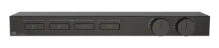 Термостат Gessi HI-FI, с полочкой, с кнопками вкл/выкл, до 4 функций одновременно, внешняя часть, ширина 640 мм, цвет Black Metal Brushed PVD