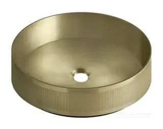 Раковина Gessi Venti20 Ø400 мм, накладная, без перелива, цвет Brushed Brass PVD