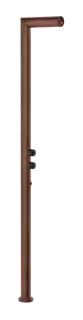 Душевая стойка Gessi Outdoor, уличная, ручка, ручной душ и переключатель, внешняя часть, цвет Corten