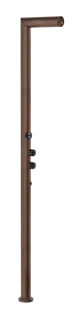 Cтойка душевая Gessi Outdoor L , уличная с хромотерапией на 2 выхода, без ручек и верхнего душа, внешняя часть, цвет Corten