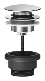 Донный клапан Gessi Total Look, автоматический “Stop&Go”, цвет Steel Brushed