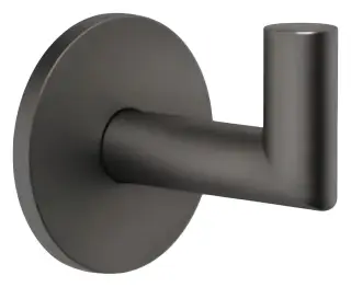 Крючок Gessi Tondo Accessories, настенный, Ø50 мм, цвет Black Metal Brushed PVD