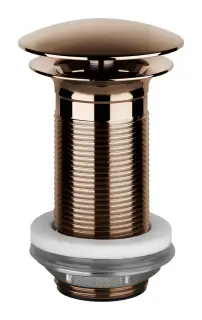 Донный клапан Gessi Technical Accessories, h100хØ72 мм, свободного слива, для раковины без перелива, цвет Copper PVD