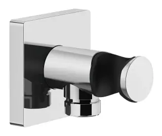 Шланговое подсоединение Gessi Rilievo, с держателем для душевой лейки, цвет Chrome