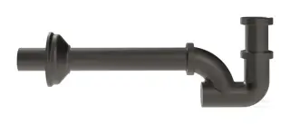 Сифон для раковины Gessi, бутылочный, цвет Black Metal Brushed PVD