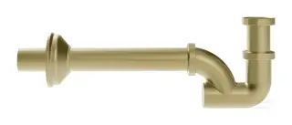 Сифон для раковины Gessi, бутылочный, цвет Brass Brushed PVD