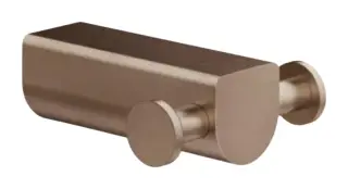 Крючок Gessi Rilievo, настенный, двойной, ширина 66 мм, цвет Copper Brushed PVD