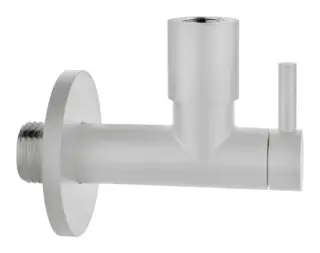 Кран-фильтр под раковину Gessi Technical Accessories, с подводом воды, L-96 мм, запорный, цвет White CN