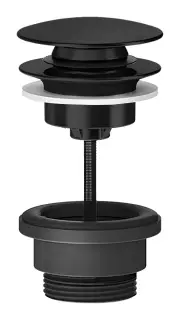 Донный клапан Gessi Total Look, автоматический “Stop&Go”, цвет Black Metal Brushed PVD
